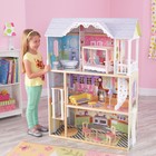 Трёхэтажный дом из дерева для Барби «Кайли», 10 предметов мебели - фото 109827562