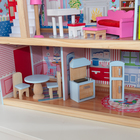 Домик кукольный деревянный KidKraft «Открытый коттедж», трёхэтажный, с мебелью - Фото 13