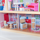 Домик кукольный деревянный KidKraft «Открытый коттедж», трёхэтажный, с мебелью - Фото 14