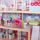 Домик кукольный деревянный KidKraft «Открытый коттедж», трёхэтажный, с мебелью - Фото 16