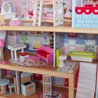 Домик кукольный деревянный KidKraft «Открытый коттедж», трёхэтажный, с мебелью - Фото 5