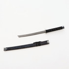 Сувенирное оружие «Катана на подставке», чёрные ножны под змеиную кожу, 70см, клинок 31см - фото 9962140