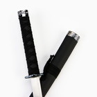 Макет оружия «Сувенирная катана на подставке», чёрные ножны под змеиную кожу, 70 см, клинок 31 см - Фото 4