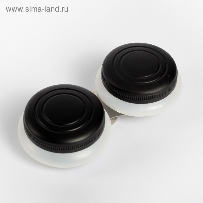 Маслёнки, 2 штуки, пластиковые, для красок, с закручивающимися крышками, с держателем - Фото 1