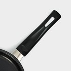 Сковорода Promo, d=14 см, бакелитовая ручка, антипригарное покрытие, цвет чёрный - Фото 5
