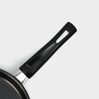 Сковорода Доляна Promo, d=16 см, пластиковая ручка, антипригарное покрытие, цвет чёрный - Фото 5