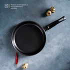 Сковорода Promo, d=18 см, бакелитовая ручка, антипригарное покрытие, цвет чёрный - Фото 3