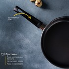 Сковорода Promo, d=18 см, бакелитовая ручка, антипригарное покрытие, цвет чёрный - Фото 5