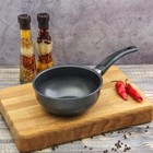 Ковш Promo, 700 мл, d=14 см, антипригарное покрытие, бакелитовая ручка, цвет тёмно-серый - Фото 1