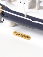 Сувенирная модель корабля «Калева», борта синие с белой полосой, паруса синие, 30×7×32 см - Фото 5