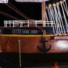 Корабль сувенирный большой «Дейчланд», борта тёмное дерево, паруса белые, 60×12×51 см - Фото 6