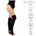 Гетры для гимнастики и танцев Grace Dance №3, длина 50 см, цвет чёрный - фото 8618432