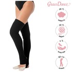 Гетры для гимнастики и танцев Grace Dance №1, длина 80 см, цвет чёрный - фото 10289099