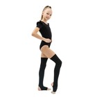Гетры для гимнастики и танцев Grace Dance №4, длина 50 см, цвет чёрный - Фото 5
