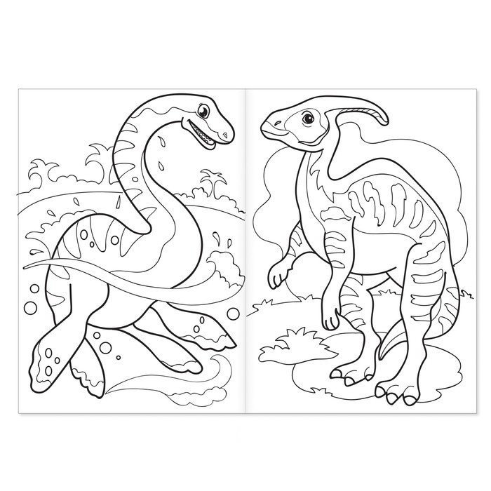 Раскраска «Динозавры», 20 стр. - фото 1912102238