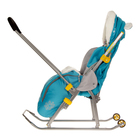 Санки коляска «Ника детям 6. Снеговик», цвет бирюзовый - Фото 2