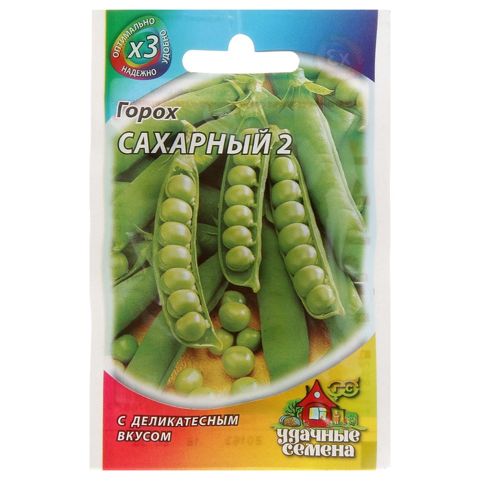 Семена Горох «Сахарный 2», 6 г, «Гавриш» - Фото 1