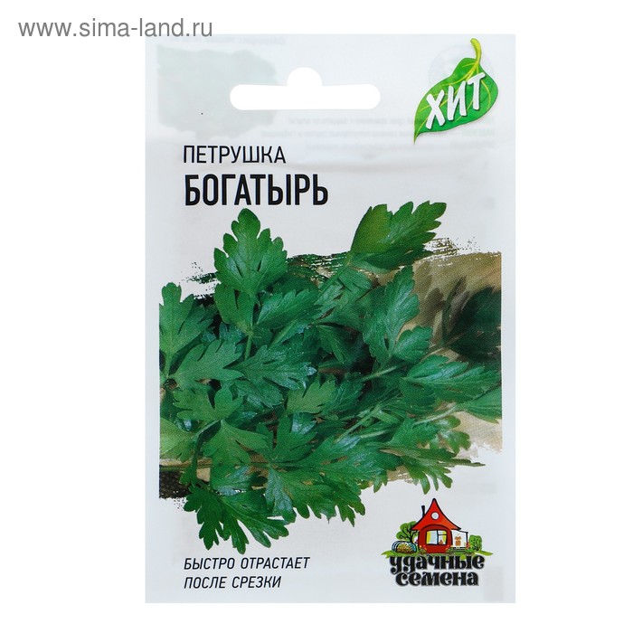 Семена Петрушка универсальная "Богатырь", ц/п, 2 г серия ХИТ х3 - Фото 1