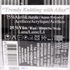 Пряжа "Superlana Maxi" 75% акрил, 25% шерсть 100м/100гр (802 красный мел.) - Фото 3