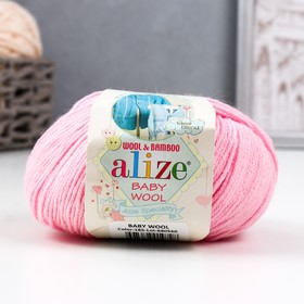 Пряжа "Baby Wool" 40% шерсть, 40% акрил, 20% бамбук 175м/50гр (185 св.розов)