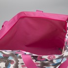 Сумка пляжная, отдел на молнии, без подклада, цвет розовый - Фото 5