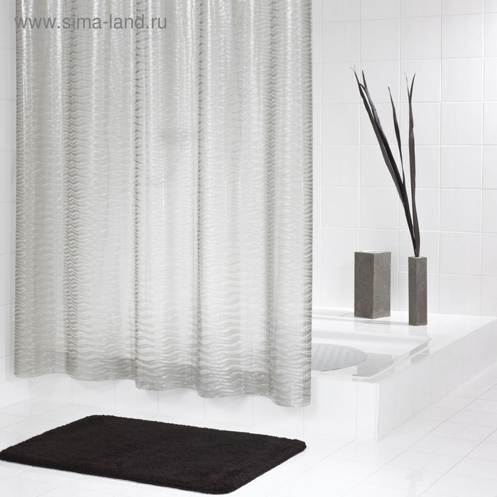 Штора для ванной комнаты Silk полупрозрачная 180х200 см - Фото 1