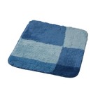 Коврик для ванной комнаты Pisa, цвет синий/голубой 55х50 см - фото 294549125
