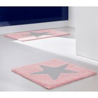Коврик для ванной комнаты Star, цвет розовый 60х90 см - Фото 2