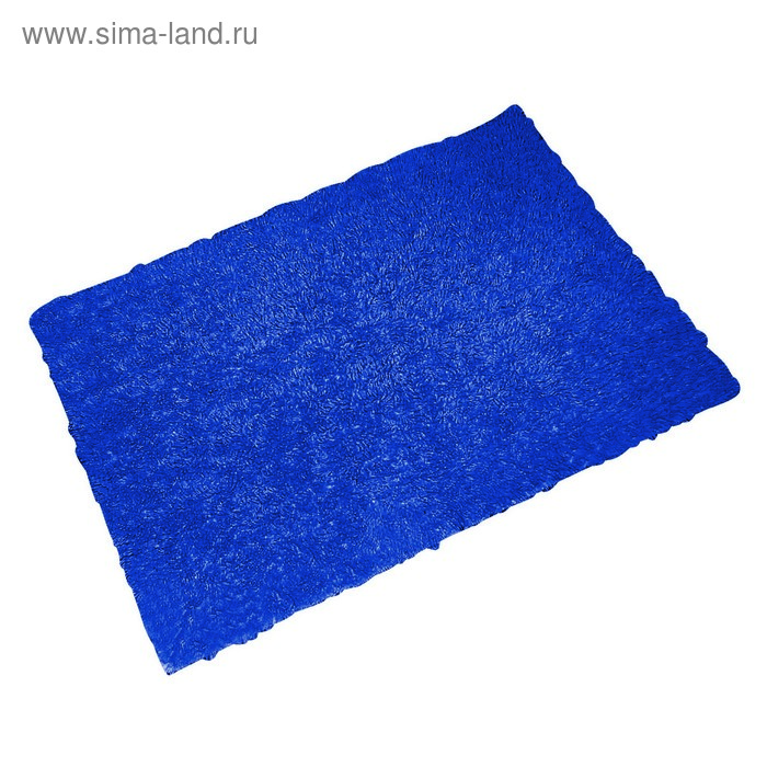Коврик для ванной комнаты Twist Loop, цвет синий/голубой 55х85 см - Фото 1