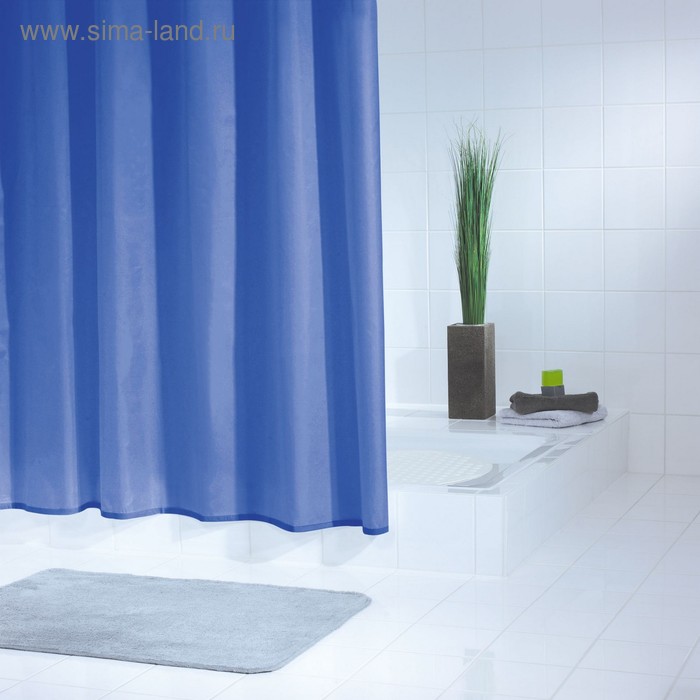 Штора для ванной комнаты Standard, цвет синий/голубой 240х180 см - Фото 1