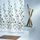 Штора для ванной комнаты Bambus, цвет зеленый 180х200 см - Фото 1