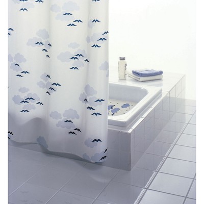 Штора для ванной комнаты Helgoland, цвет синий/голубой 180х200 см