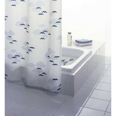 Штора для ванной комнаты Helgoland, цвет синий/голубой 240х180 см