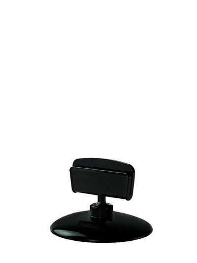 Ценникодержатель на круглой подставке, пластик, 5×5×3.5 см, чёрный