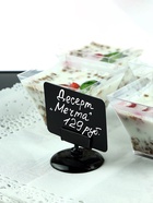 Ценникодержатель на круглой подставке, пластик, 5?5?3.5 см, цвет чёрный (комплект 10 шт) - фото 28721644