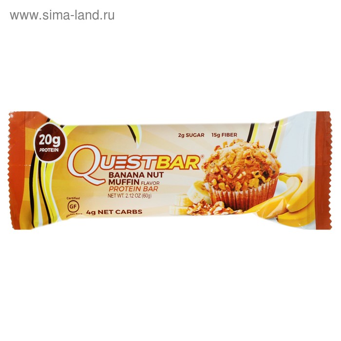 Батончики  QuestBar Бананово-ореховый маффин - Фото 1