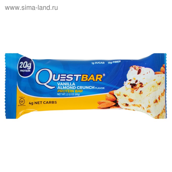 Батончики  QuestBar Ваниль/Миндаль - Фото 1