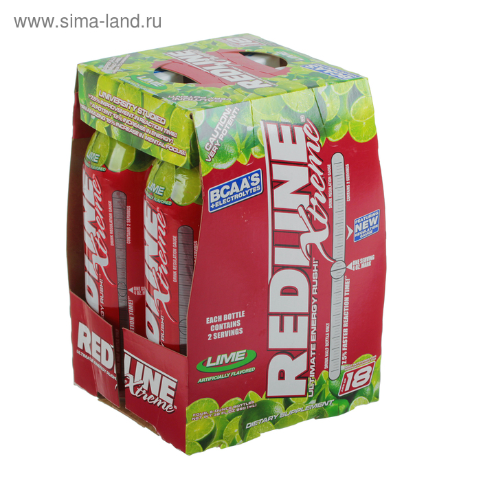 Энергетический напиток Redline Xtreme, 240 мл, Lime, Лайм - Фото 1