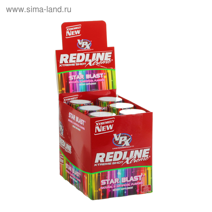 Энергетический напиток Redline Xtreme, Shot, 90 мл, Star Blast, Звездный взрыв - Фото 1