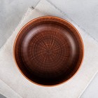 Тарелка "Борщевая", ангоб, красная глина, 0.6 л - Фото 2