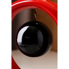 Ваза керамическая "Орбита шар", настольная, красно-чёрная, 24 см - Фото 5