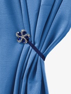 Подхват для штор «Цветок ромашка», d=5.5 см, синий - Фото 2