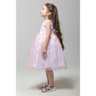 Нарядное платье для девочки, рост 104 (56) см, цвет розовый 8134 - Фото 4