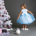 Нарядное платье для девочки, рост 122 (64) см, цвет голубой - Фото 6