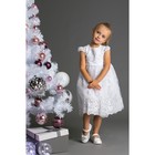 Нарядное платье для девочки, рост 104 (56) см, цвет белый 8135 - Фото 2