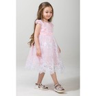 Нарядное платье для девочки, рост 98 (56) см, цвет розовый 8135 - Фото 3