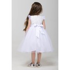 Нарядное платье для девочки, рост 104 (56) см, цвет белый 8137 - Фото 4