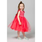 Нарядное платье для девочки, рост 104 (56) см, цвет розовый 8137 - Фото 4