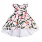 Нарядное платье для девочки, рост 98 (56) см, цвет розовый - Фото 1