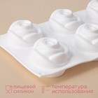 Форма для муссовых десертов и выпечки KONFINETTA «Розы», 30×17.5×6 см, 6 ячеек (6.5×6.8 см), белая - Фото 2